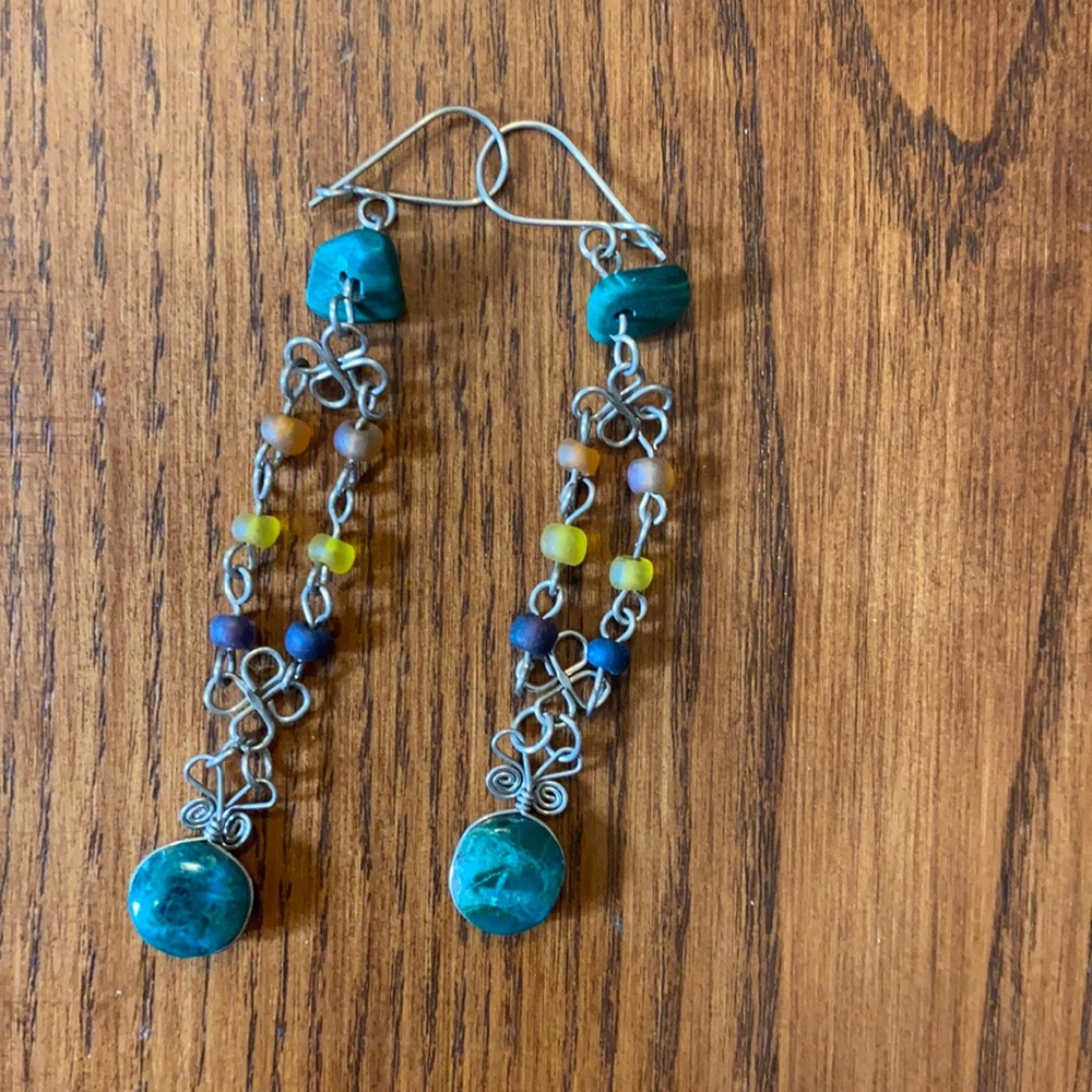 VINTAGE Stone Earrings